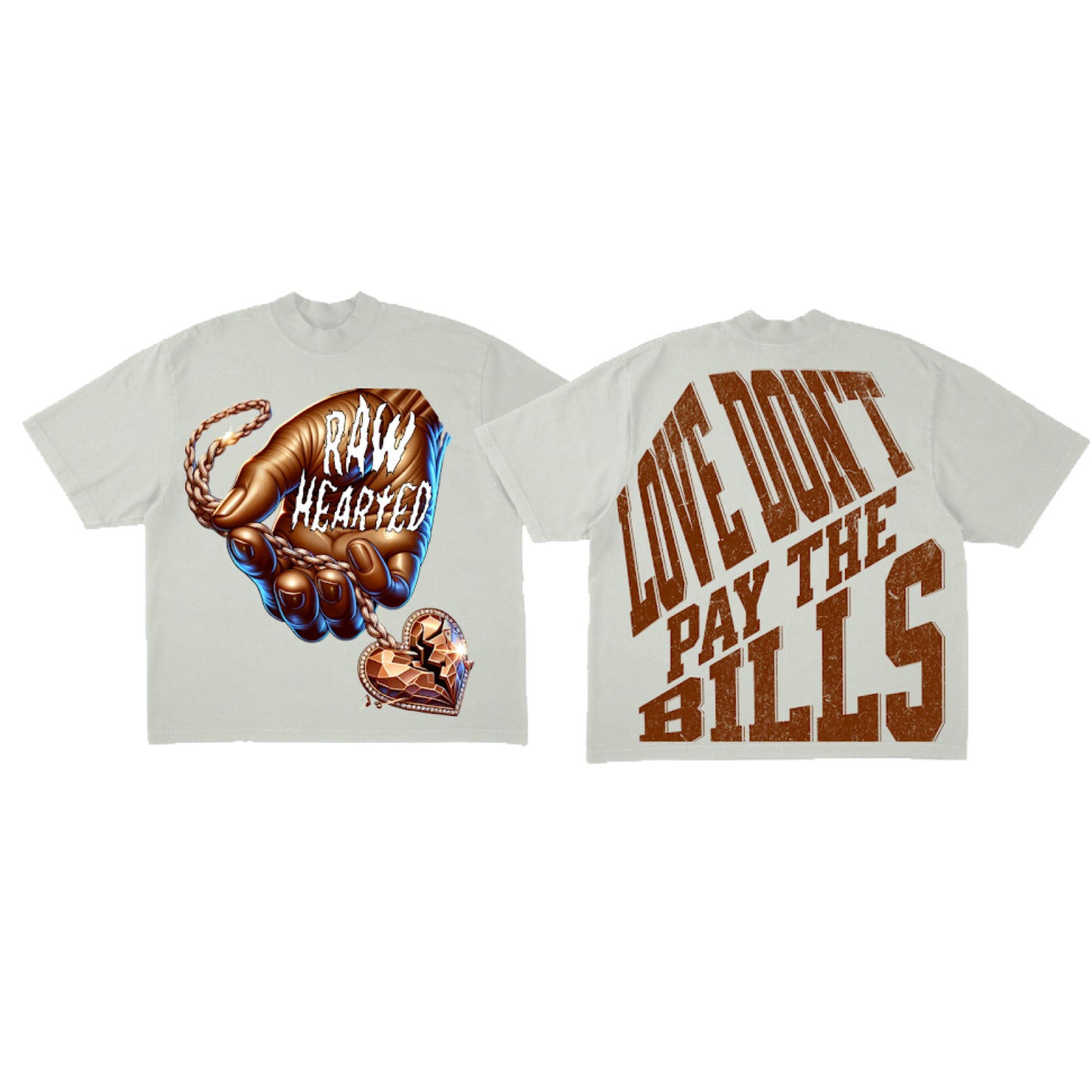 Money Over Love Tee - White